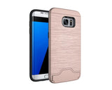 Protective Rubber Body Case With Secret Card Storage For Galaxy S7 and S8