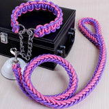 Big Dog Plaited Leash And Collar Set