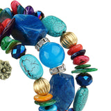 Multilayer Resin And Charm Stones Bracelet - 5 Designs  To Choose From!