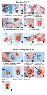 Stamping Template #2 - Mixed Art Theme | 6 Patterns To Choose From!